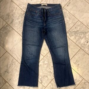Madewell Blue Cropped Ankle Jeans